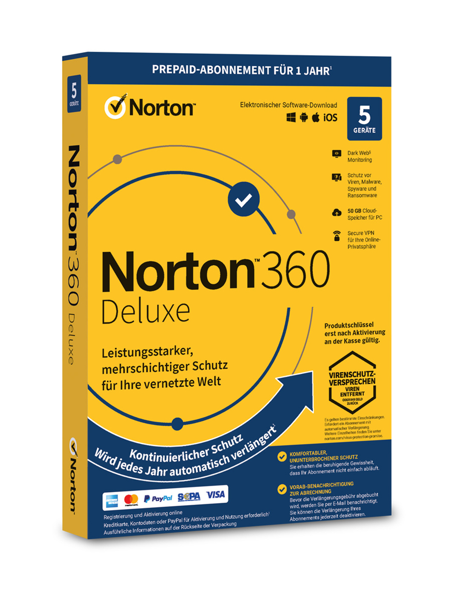 Norton 360 Deluxe (5 Geräte)