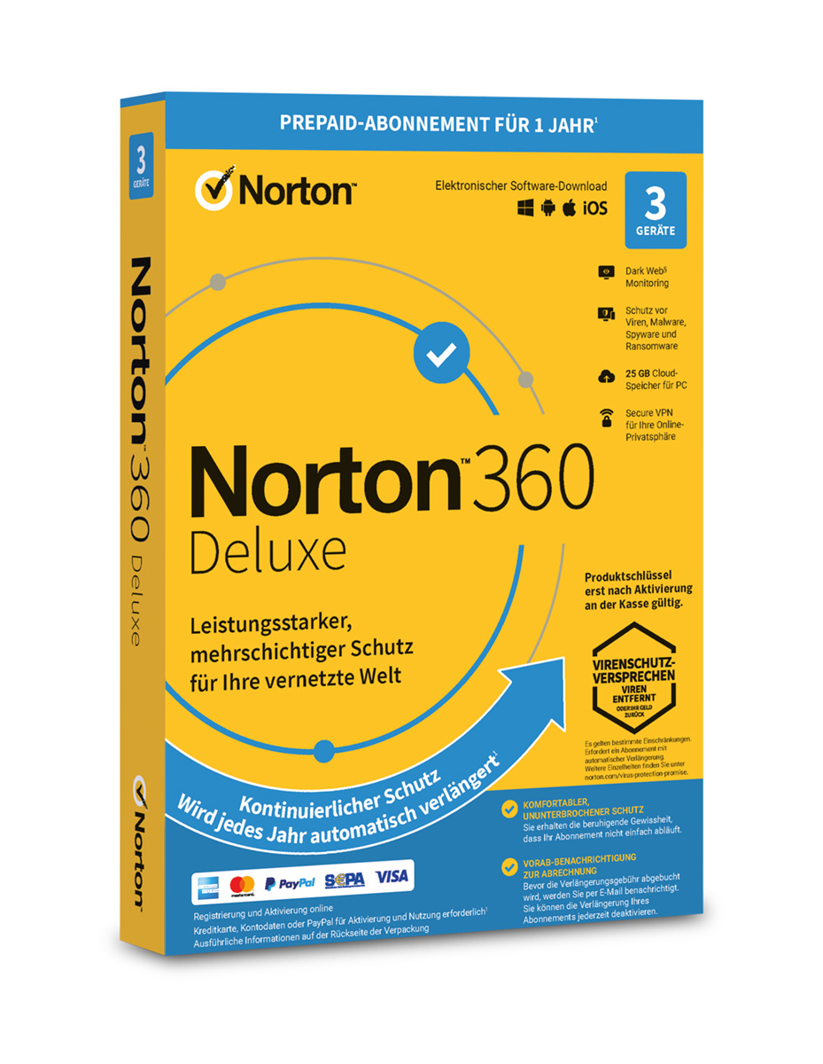 Norton 360 Deluxe (3 Geräte)